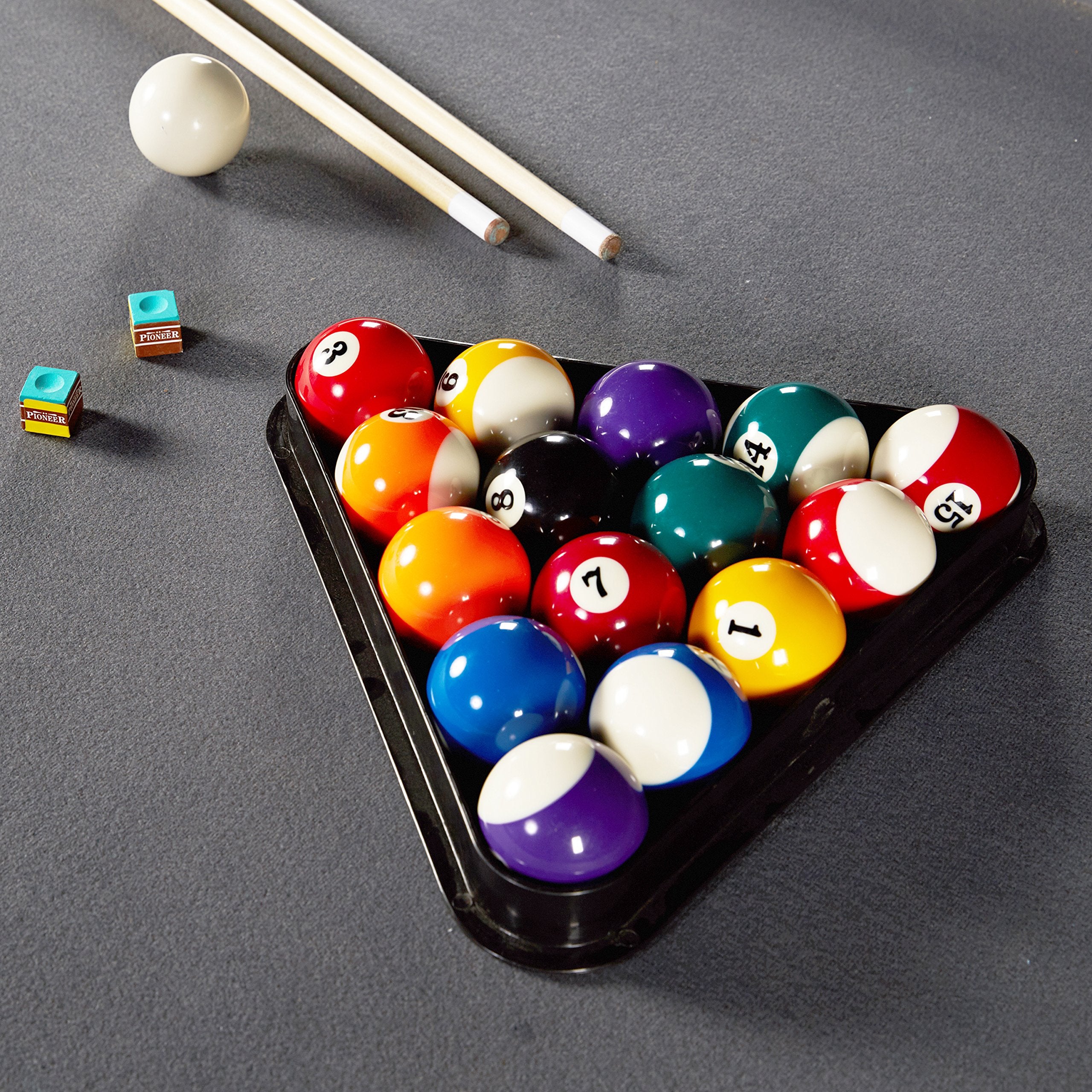 7.5' ft Titan Pool Table with Billiard Ball and Cue Stick Set