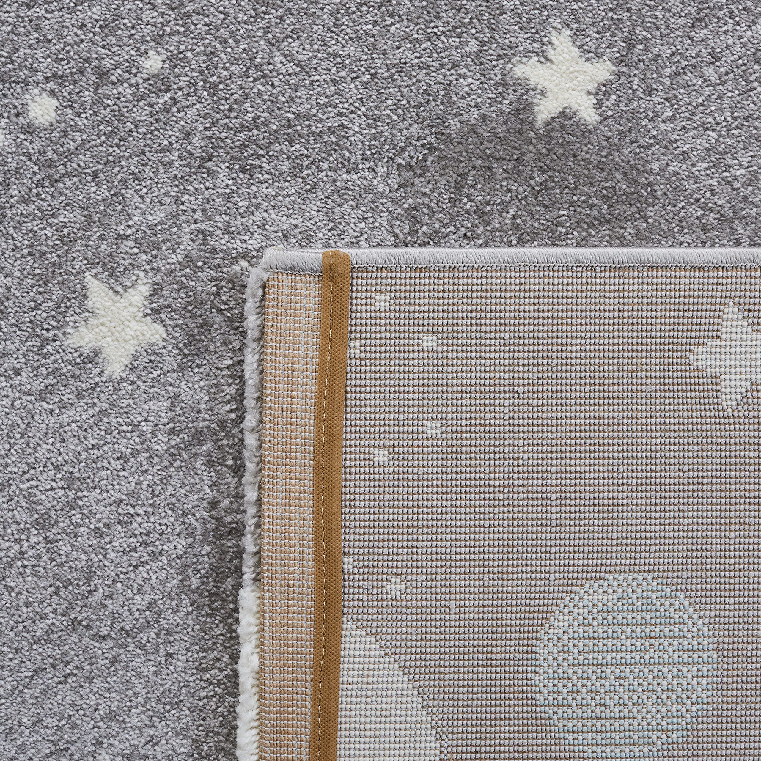 SAFAVIEH Carousel Kids Collection Area Rug - 10' x 14', Grey & Lavender, Non-Shedding & Easy Care, Ideal for High Traffic Areas for Boys & Girls in Playroom, Nursery, Bedroom (CRK103F)