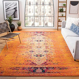 Monaco Ivory & Pink Area Rug 10' x 14' - Modern Boho Abstract Distressed Design