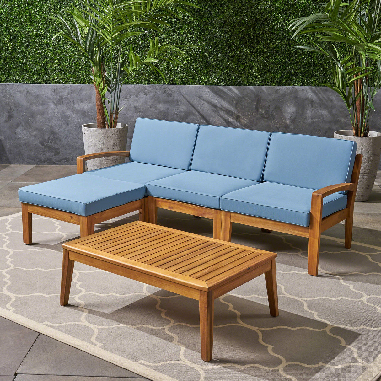 Grenada Sectional Sofa Set | 5-Piece 3-Seater | Includes Coffee Table