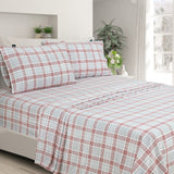 Printed Flannel Sheet Set - Soft, Warm, Moisture Wicking - Bedding Set (Queen,