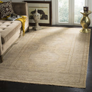 Izmir Hand-Knotted Traditional Area Rug - 10' x 14' Gold & Grey