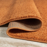 JONATHAN Y SEU100M-5 Haze Solid Low-Pile Indoor Area -rug, Solid, Easy -cleaning, Bedroom, Dining Room, Kitchen, Living Room, Non Shedding, Orange, 5 X 8