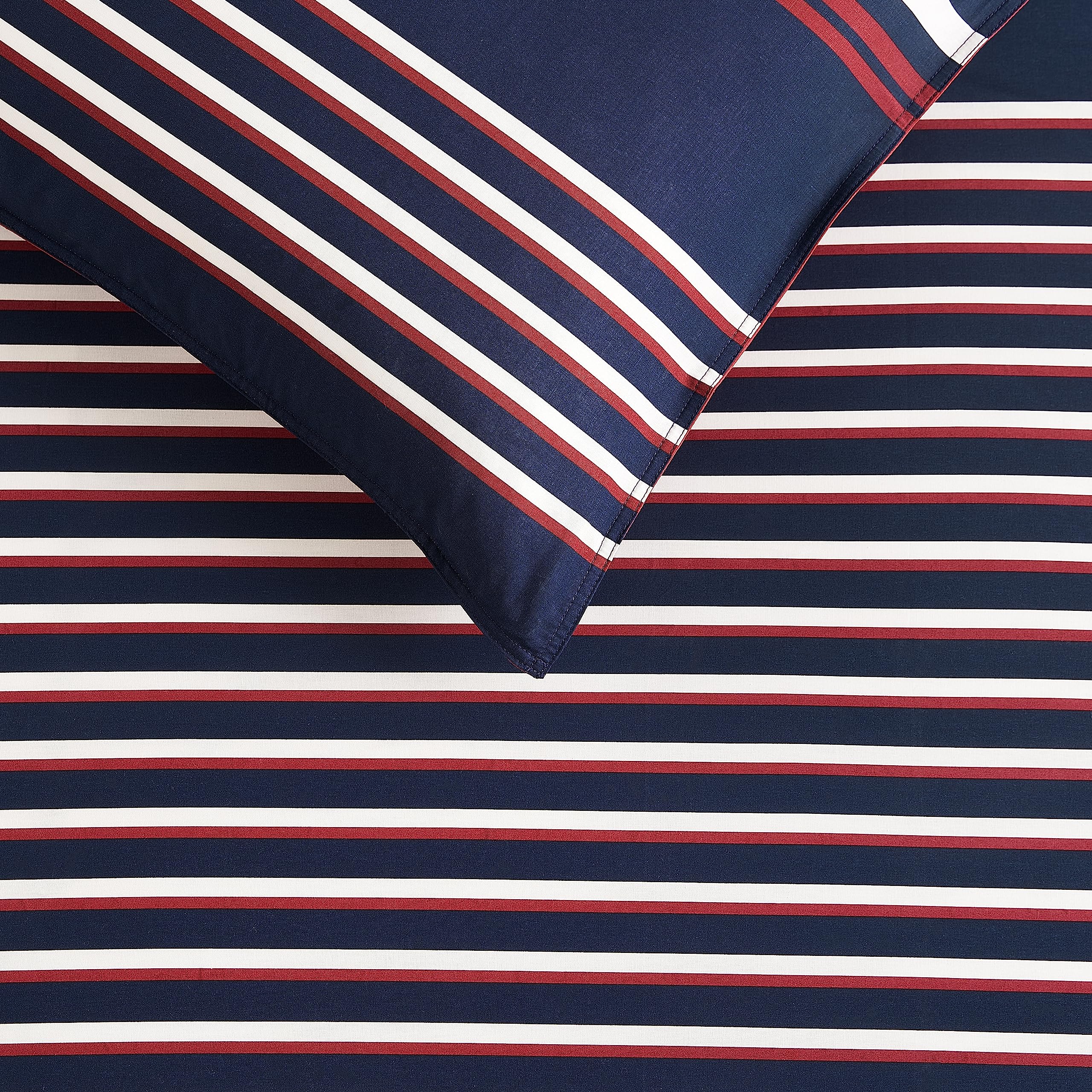 Queen Comforter Set - Cotton Reversible Bedding with Matching Shams