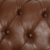 Christopher Knight Home Parkhurst Sofas, Cognac + Dark Brown