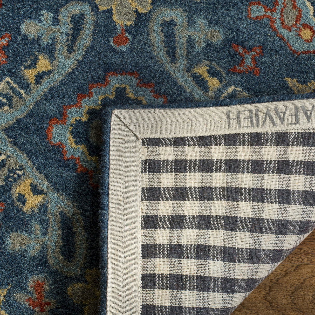 Heritage Collection 3' x 5' Blue/Multi HG422M Handmade Traditional Oriental Premium