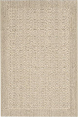 Palm Beach Collection Area Rug - 8' x 11', Silver, Sisal & Jute Design, Ideal for High Traffic