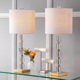 JYL5001A-SET2 Set of 2 Table Lamps Claire 28.5" Crystal LED Table Lamp