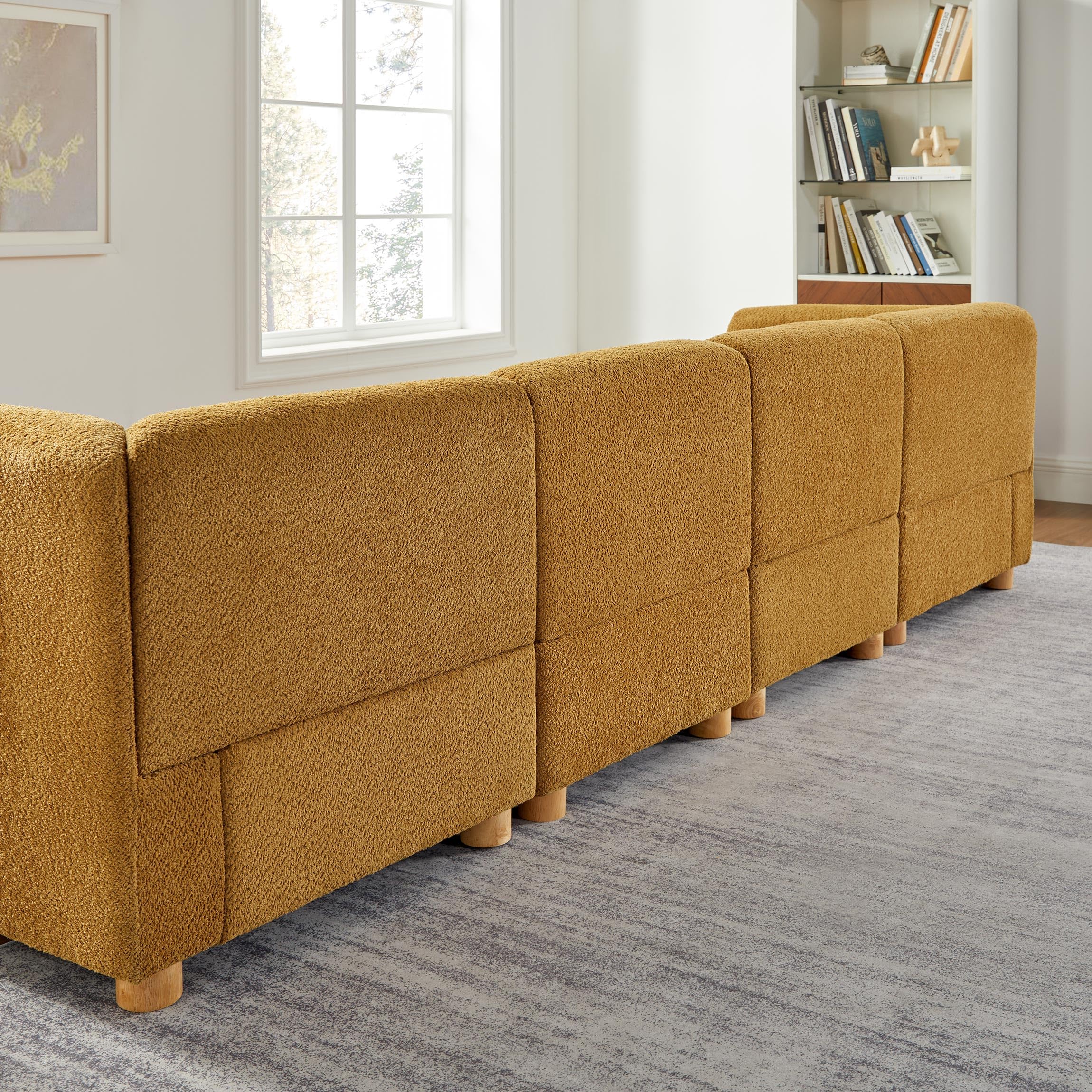 Oversized Modular Sectional Sofa Set, U-Shaped Living Room Couch Reversible Chaise,