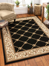 Patrician Trellis Red Runner Rug 2'7" x 12' - Traditional French Lattice Design