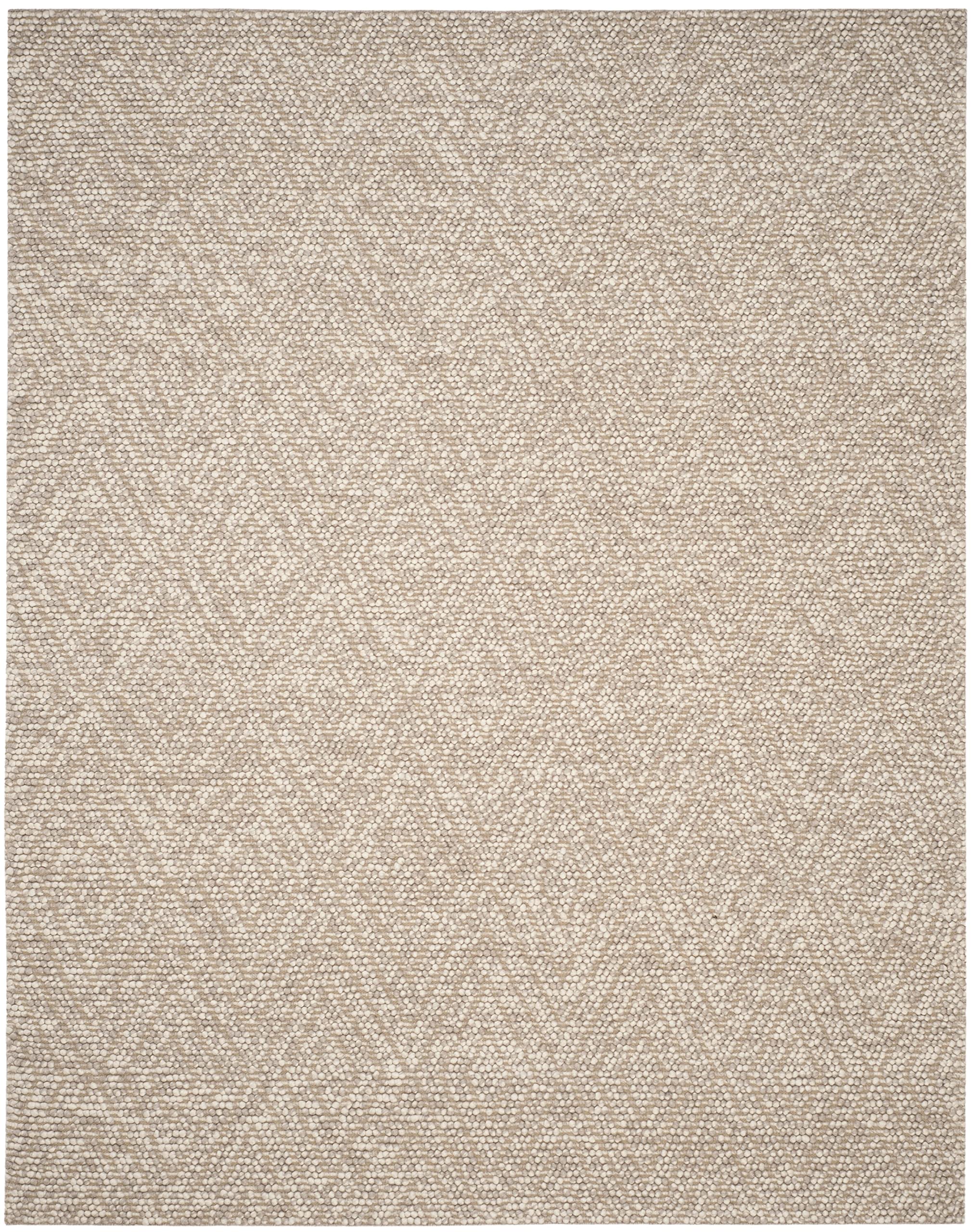 SAFAVIEH Natura Collection Area Rug - 10' x 14', Beige, Handmade Wool, Ideal for High Traffic Areas in Living Room, Bedroom (NAT623B)