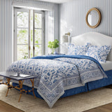 King Comforter Set, Cotton Bedding with Matching Shams & Bed Skirt, Stylish Home Decor