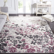 Adirondack Floral Area Rug 10' x 14' - Ivory & Purple