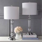 JYL2047A-SET2 Set of 2 Table Lamps Victoria 27" Crystal LED Table Lamp Modern Contemporary