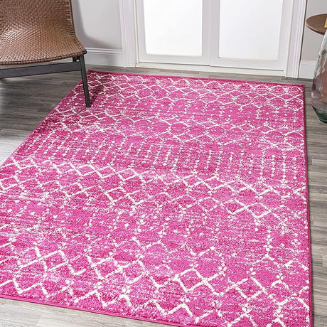 MOH101B-9 Moroccan Hype Boho Vintage Diamond Indoor Area-Rug Bohemian