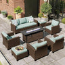 Patio Furniture Set, 5 Pcs Wicker Outdoor Conversation Set