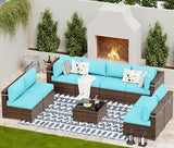 Patio Furniture Sets, Modular Rattan Outdoor Patio Sectional Furniture Sofa Set