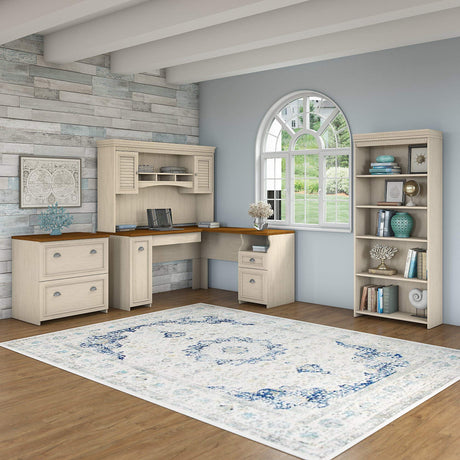 Adjustable 5-Shelf Bookcase with Ample Storage for Books and Decor