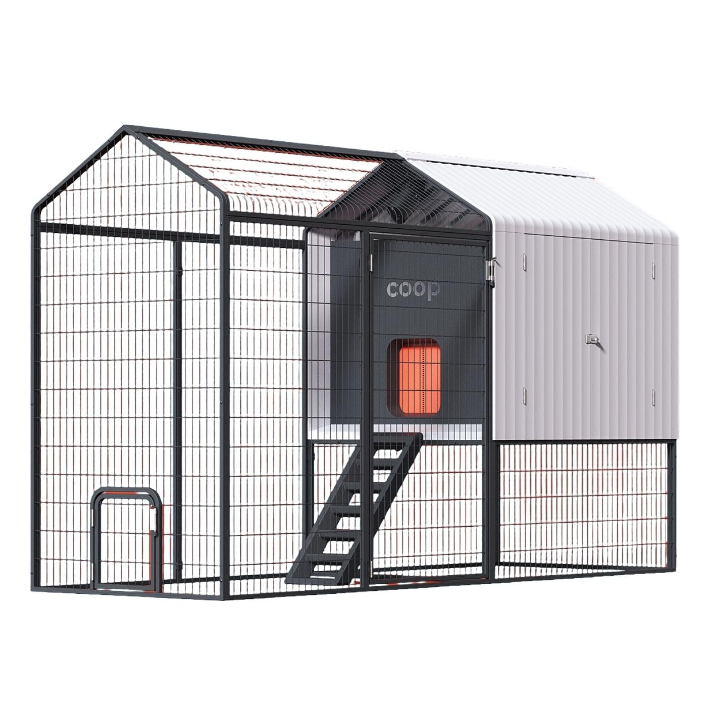 All-in-one smart coop with automatic door and app-controlled features