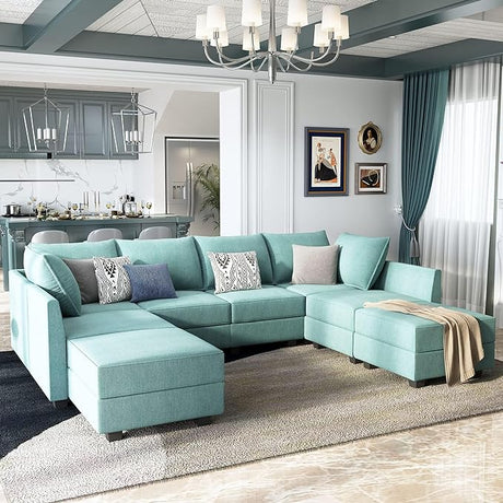 Oversized Sectional Sofa with Chaise