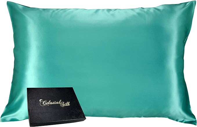 100% Silk Pillowcase for Hair Zippered Luxury 25 Momme Mulberry Silk