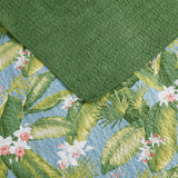 - King Quilt Set, Reversible Cotton Bedding with Matching Shams