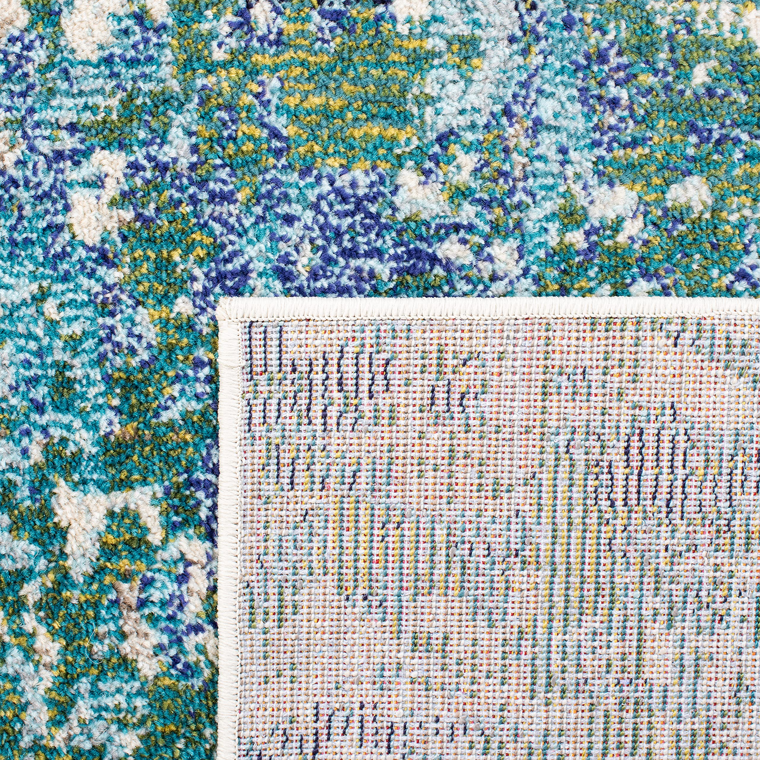 Madison Collection Area Rug - 8' x 10', Green & Turquoise