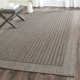 Palm Beach Collection Area Rug - 8' x 11', Silver, Sisal & Jute Design, Ideal for High Traffic