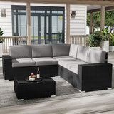 Outdoor Patio Furniture Set  Sectional Conversation Sofa Set