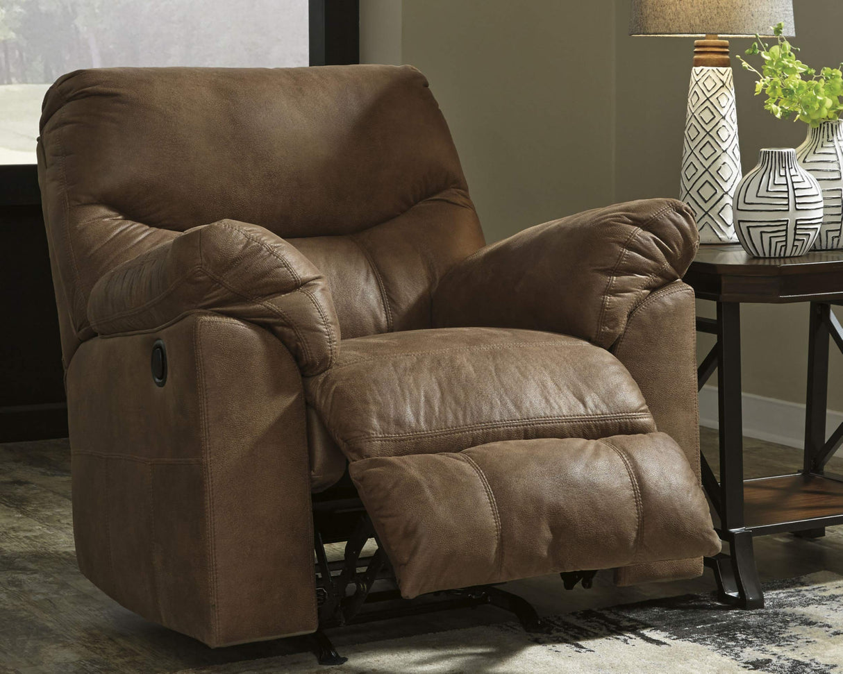 BarkRest Light Brown Manual Recliner Chair Front View