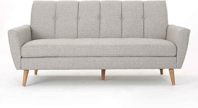 Treston Mid-Century Fabric Sofa