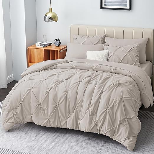 Queen Comforter Set - 7 Pieces Comforters Queen Size Light Blue