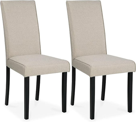 Kimonte Modern 19" Faux Leather Upholstered Armless Dining Chair