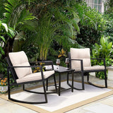 Patio Outdoor Furniture Conversation Sets with Porch Chairs