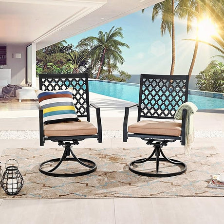 Outdoor Dining Chairs with Cushion Set of 2