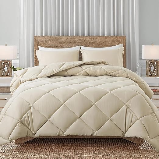 Lightweight Queen Comforter Set with 2 Pillow Sham - 3 Pieces Se