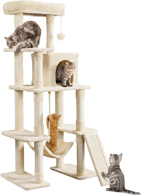 Cat Tree Cat Tower 63 Inches Multi Level Cat