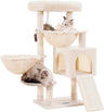 Cat Tree, Cat Tower for Indoor Cats, Cat House with Large Padded Bed, Cozy Condo