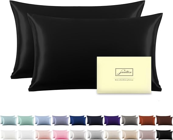 Mulberry Silk Pillowcase for Hair and Skin Standard Size 20"X 26" with Hidden Zipper