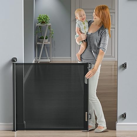 Baby Gate for Stairs Extra Wide 59” X 33” Tall for Kids or Pets Indoor