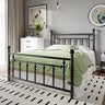 Queen Size Metal Platform Bed Frame/Victorian Style Iron-Art Headboard and Footboard