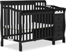 Jayden 4-in-1 Mini Convertible Crib And Changer in Storm Grey