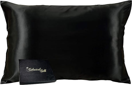 100% Silk Pillowcase for Hair Zippered Luxury 25 Momme Mulberry Silk Charmeuse Silk