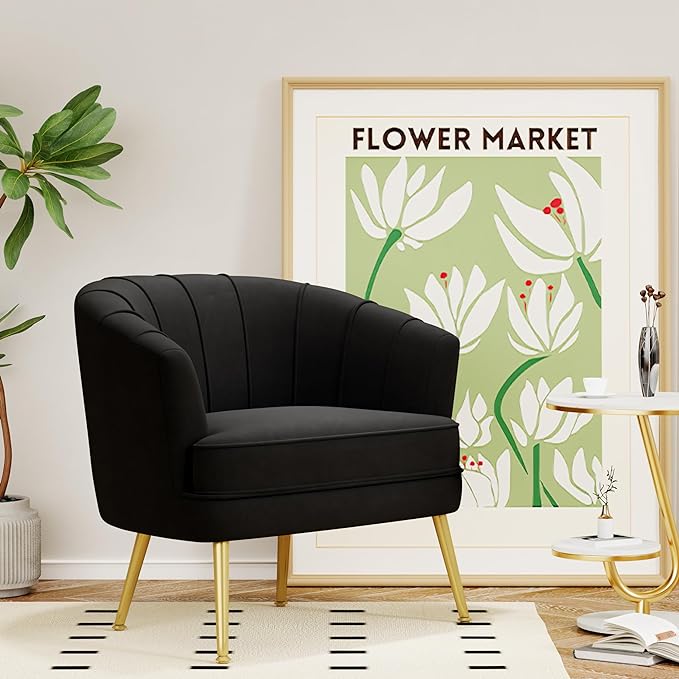 Bedroom Office Velvet Accent Chairs for Living Room
