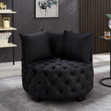 Contemporary Upholstered Tufted Leisure Chair Accent Chair