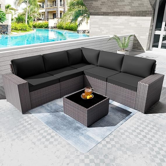 Waterproof Outdoor Patio Set, Modern All-Weather  Patio Furniture Sets