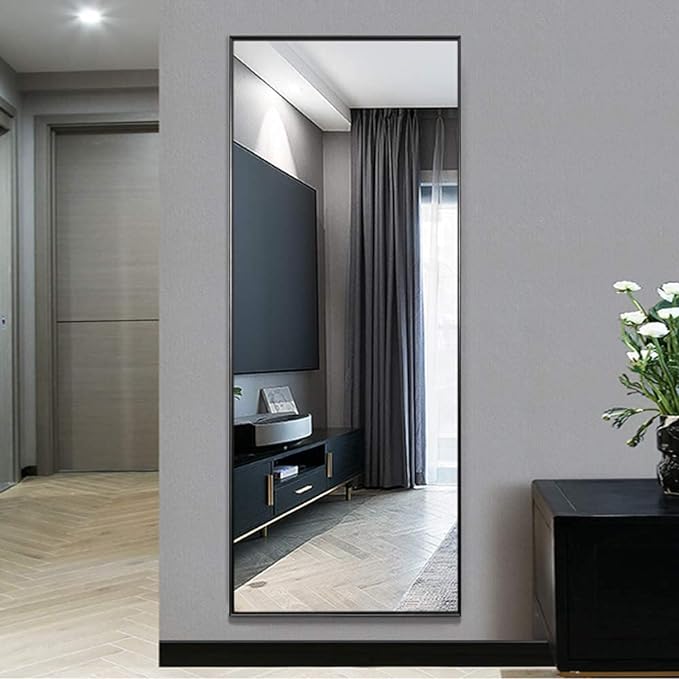 Full Length Mirror Standing Hanging or Leaning Against Wall