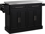 Rolling Kitchen Island with Storage, Portable Kitchen Cart