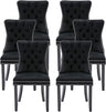 Velvet Dining Chairs Set of 6, Upholstered Dining Room Chairs