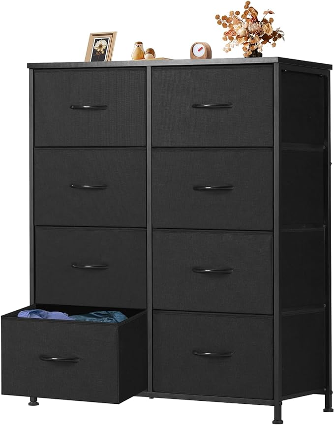 Dresser for Bedroom, Chest of 8 Drawers Cloth Dresser, Closet Storage